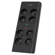 Prelungitor Philips, 8 x Schuko, Negru PHIL-SPN7080BA/60 