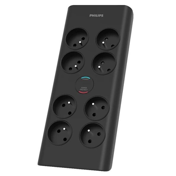 Prelungitor Philips, 8 x Schuko, Negru PHIL-SPN7080BA/60 