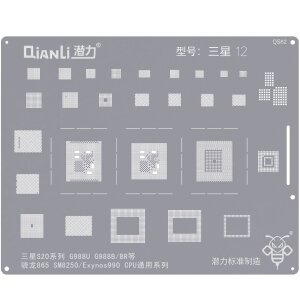 Sita BGA QIANLI QS82 pentru Samsung Galaxy S20 5G / S20 Plus 5G / S20 Ultra 5G / S20 FE 5G 