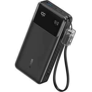 Baterie Externa Anker, 20000mAh, 30W, QC + PD, 1 x USB-A - 2 x USB-C, Neagra 194644173401 