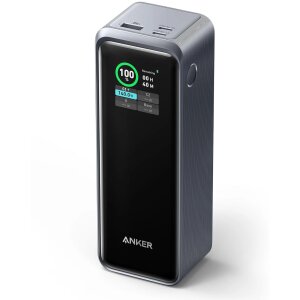 Baterie Externa Anker Prime, 27650mAh, 250W, QC + PD, 1 x USB-A - 2 x USB-C, Neagra A1340011 