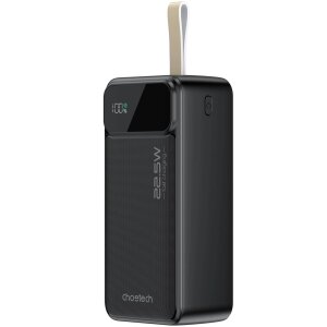 Baterie Externa Choetech B731, 40000mAh, 22.5W, QC + PD, 1 x USB-C - 2 x USB-A, Neagra 
