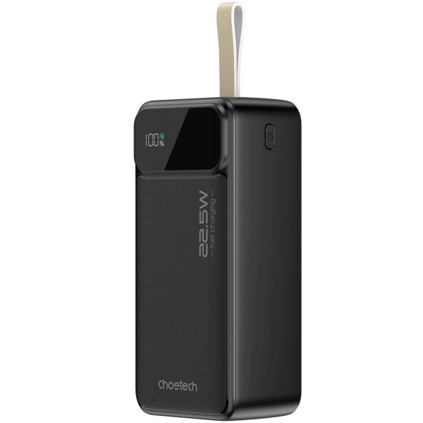Baterie Externa Choetech B731, 40000mAh, 22.5W, QC + PD, 1 x USB-C - 2 x USB-A, Neagra 
