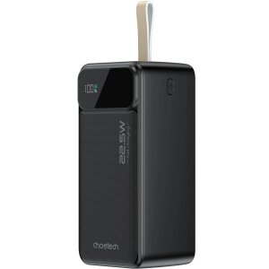 Baterie Externa Choetech B732, 50000mAh, 22.5W, QC + PD, 1 x USB-C - 2 x USB-A, Neagra 