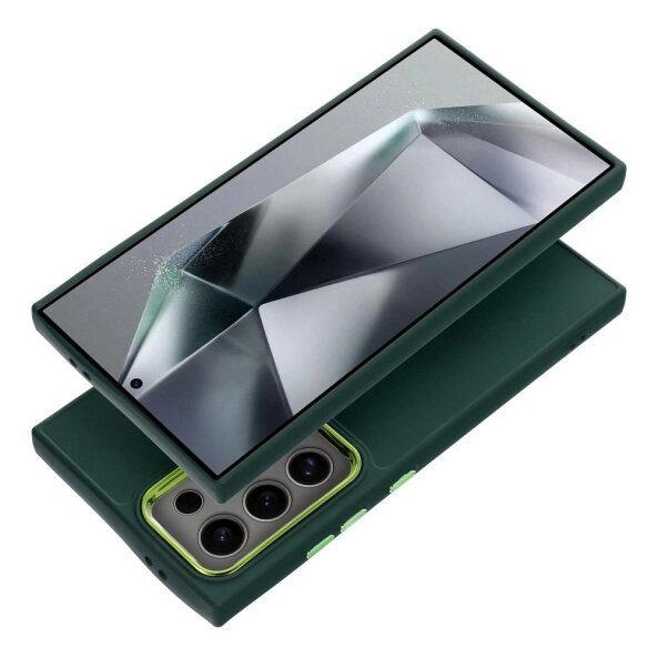 Husa pentru Samsung Galaxy S24 FE S721, OEM, Frame, Verde 
