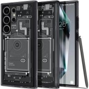Husa pentru Samsung Galaxy S24 Ultra S928, Spigen, Ultra Hybrid Zero One, Neagra 