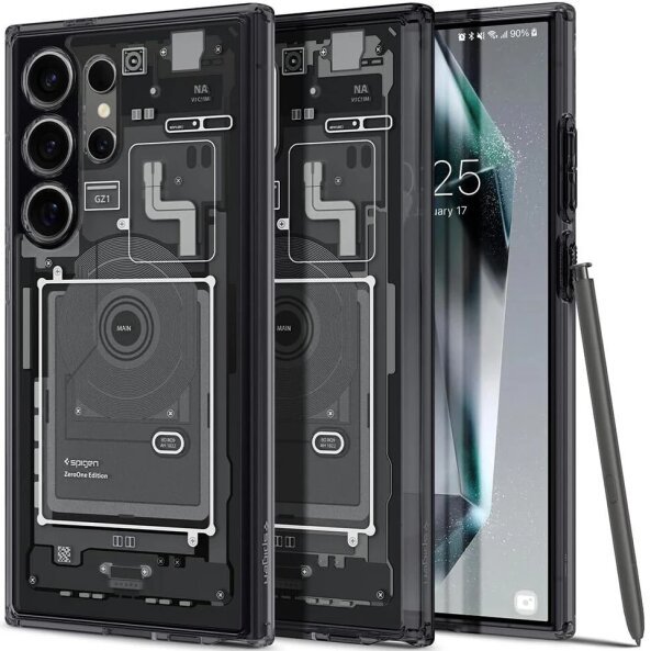 Husa pentru Samsung Galaxy S24 Ultra S928, Spigen, Ultra Hybrid Zero One, Neagra 