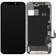 Display cu Touchscreen GX Apple iPhone 12 / 12 Pro, cu Rama, Versiune OLED IC Movable, Negru