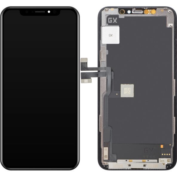 Display cu Touchscreen GX pentru Apple iPhone 11 Pro, cu Rama, Versiune OLED IC Movable, Negru