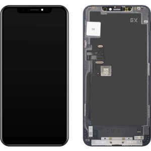 Display cu Touchscreen GX pentru Apple iPhone 11 Pro Max, cu Rama, Versiune OLED, Negru