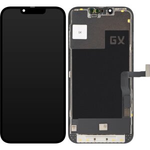 Display cu Touchscreen GX pentru Apple iPhone 13 Pro, cu Rama, Versiune OLED IC Movable, Negru