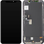 Display cu Touchscreen GX pentru Apple iPhone X, cu Rama, Versiune OLED, Negru