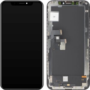 Display cu Touchscreen GX pentru Apple iPhone XS, cu Rama, Versiune OLED, Negru