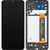 Display cu Touchscreen MP compatibil cu Samsung Galaxy A13 A137, cu Rama, Negru 