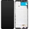 Display cu Touchscreen MP compatibil cu Samsung Galaxy A22 A225, cu Rama, Negru 