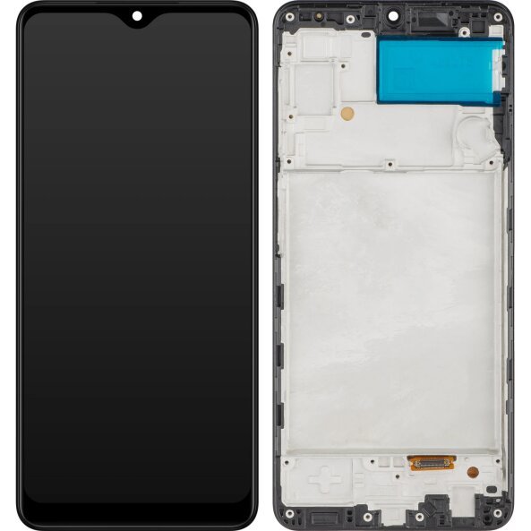 Display cu Touchscreen MP compatibil cu Samsung Galaxy A22 A225, cu Rama, Versiune OLED, Negru 