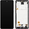 Display cu Touchscreen MP compatibil cu Samsung Galaxy A72 A725 / A72 5G A726, cu Rama, Versiune OLED, Negru 