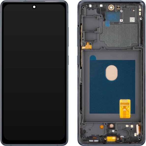 Display cu Touchscreen MP compatibil cu Samsung Galaxy S20 FE G780, cu Rama, Versiune OLED, Bleumarin 