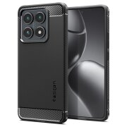 Husa pentru Xiaomi 14T, Spigen, Rugged Armor, Neagra ACS08857 