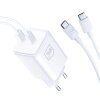 Incarcator Retea Cu Cablu USB-C 3MK HyperCharger, 45W, 3A, 2 x USB-C, Alb 