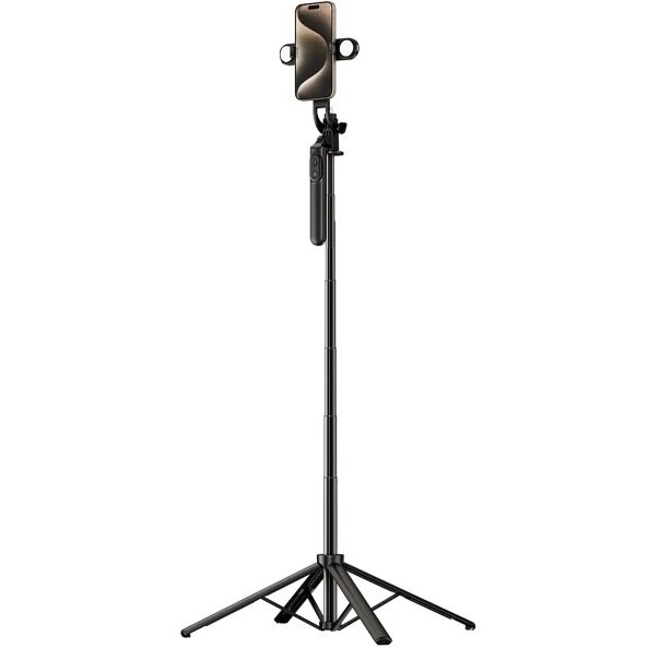 Selfie Stick Bluetooth OEM WH181D-Y1S, Universal, Negru 