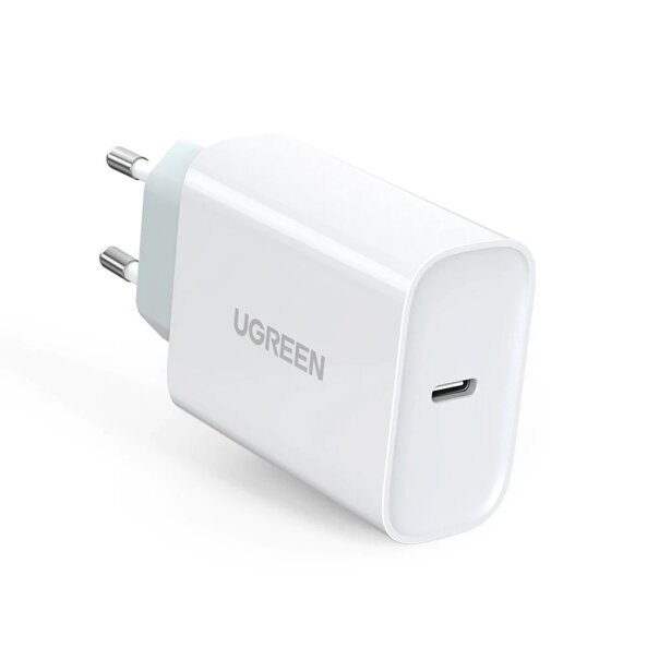 Incarcator Retea USB UGREEN CD127, 30W, 1 X USB Tip-C, Alb 