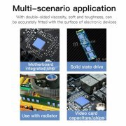 Placute Termice din Siliciu VBST-1215 12x12x1.5mm pentru Cipuri de pe Placile de Baza ale Telefoanelor Mobile - 100 Bucati