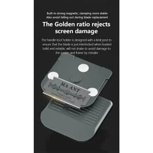 Holder MaAnt pentru Lame Dubla Din Otel Inoxidabil pentru Demontare si Indepartare Adeziv