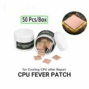 Paduri Silicon pentru Dispersie Caldura CPU 2uul SC09 17x15x1.5mm - 50 Bucati