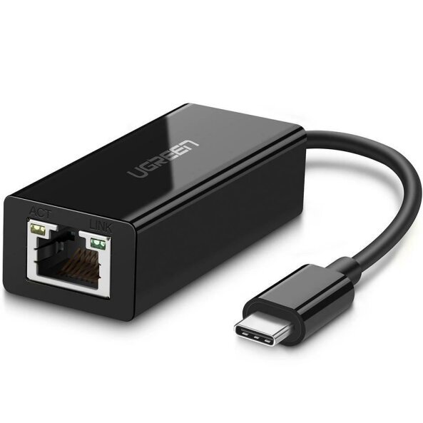 Adaptor Retea UGREEN US236, USB-C - RJ45, Negru 