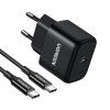 Incarcator Retea USB-C UGREEN CD250, 25W, 3A, 1 x USB-C, Negru 