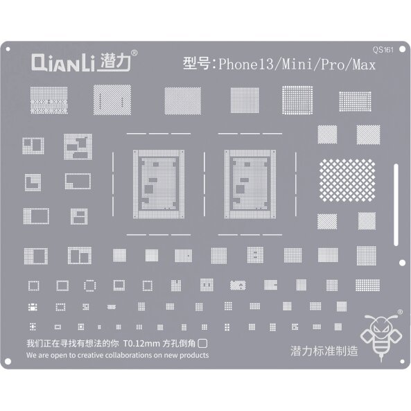 Sita BGA QIANLI QS161 pentru Apple iPhone 13 / 13 mini / 13 Pro / 13 Pro Max 