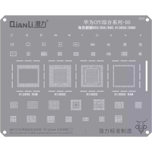 Sita BGA QIANLI QS524 pentru CPU 05-Kirin 950 / 955 / 960 / HI3650 / 3660 
