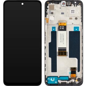 Display cu Touchscreen MP compatibil cu Xiaomi Redmi 12, cu Rama, Negru 