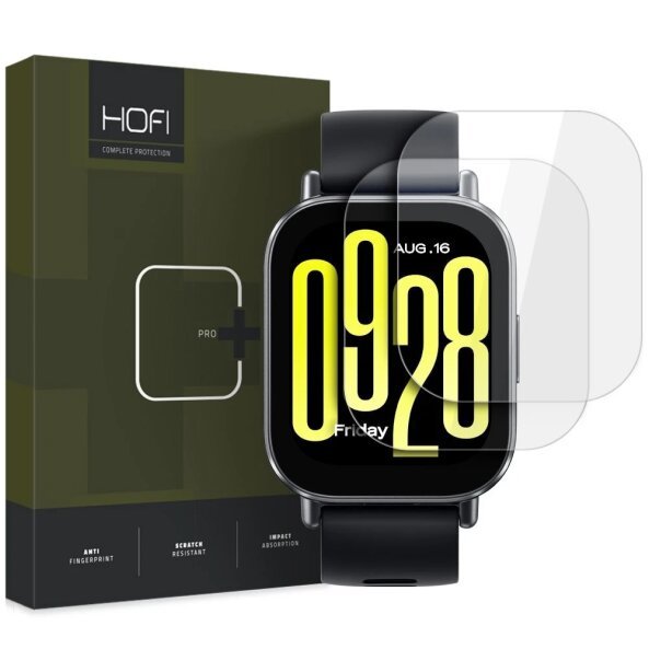 Folie Protectie HOFI Glass PRO+ pentru Xiaomi Watch 5 Active, Set 2 bucati, Sticla Securizata 