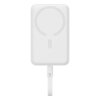 Baterie Externa Wireless Baseus Magnetic Mini, 10000mAh, 30W, PD + FQI, 1 x QI - 2 x USB-C, Alba P1002210B223-00 