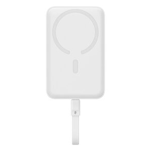 Baterie Externa Wireless Baseus Magnetic Mini, 10000mAh, 30W, PD + FQI, 1 x QI - 2 x USB-C, Alba P1002210B223-00 