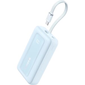 Baterie Externa Anker Zolo, 10000mAh, 30W, PD, 2 x USB-C, Albastra A1688031 