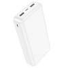 Baterie Externa HOCO J100A, 20000mAh, 10W, 2 x USB-A, Alba 