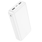 Baterie Externa HOCO J100A, 20000mAh, 10W, 2 x USB-A, Alba 