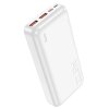 Baterie Externa HOCO J101A, 20000mAh, 22.5W, QC + PD, 1 x USB-C - 2 x USB-A, Alba 