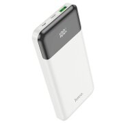 Baterie Externa HOCO J102, 10000mAh, 20W, QC + PD, 1 x USB-A - 1 x USB-C, Alba 