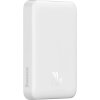 Baterie Externa Wireless Baseus Magnetic Mini, 10000mAh, 20W, PD + FQI, 1 x QI - 1 x USB-C, Alba PPCX07002 