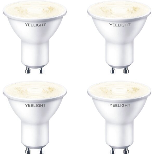 Bec LED Yeelight W1, Wi-Fi, GU10, 4.8W, 2700K, 350lm, Set 4 bucati, Alb YLDP004 