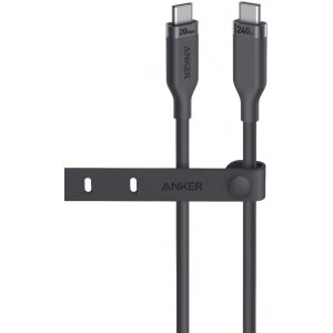 Cablu Date si Incarcare USB-C - USB-C Anker USB 4 Gen 2, 240W, 0.9m, Negru A80N1H11 