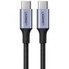 Cablu Date si Incarcare USB-C - USB-C UGREEN US316, 100W, 1m, Gri