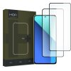 Folie de protectie Ecran HOFI Glass PRO+ pentru Xiaomi Redmi Note 13 4G, Sticla Securizata, Full Glue, Set 2 bucati, 2.5D, Neagra 