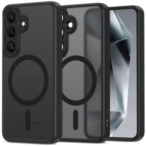 Husa MagSafe pentru Samsung Galaxy S25 S931, Tech-Protect, Magcam, Neagra 