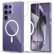 Husa MagSafe pentru Samsung Galaxy S25 Ultra S938, Tech-Protect, Flexair Hybrid, Transparenta 