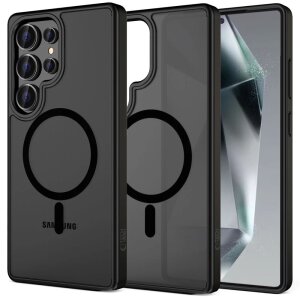 Husa MagSafe pentru Samsung Galaxy S25 Ultra S938, Tech-Protect, Magmat, Neagra 